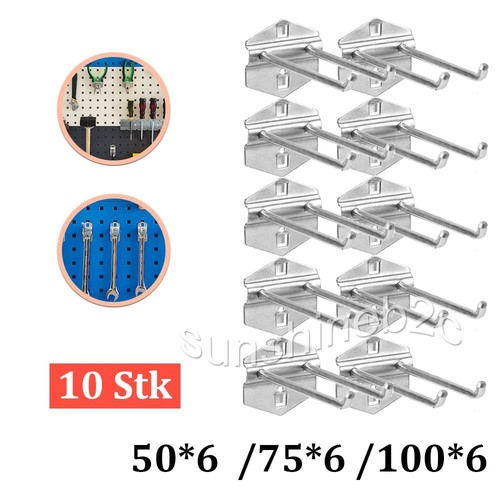 10x lochwand haken - 10x,