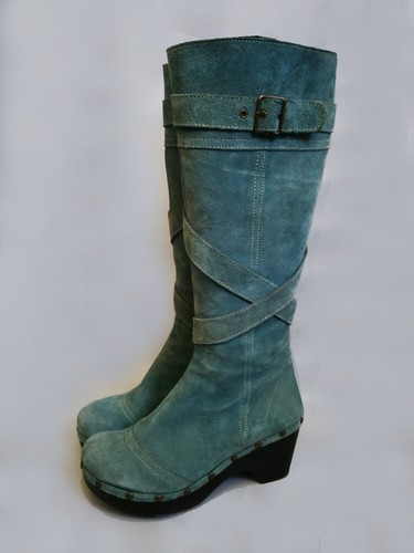 Wildleder clog boots - wildleder,