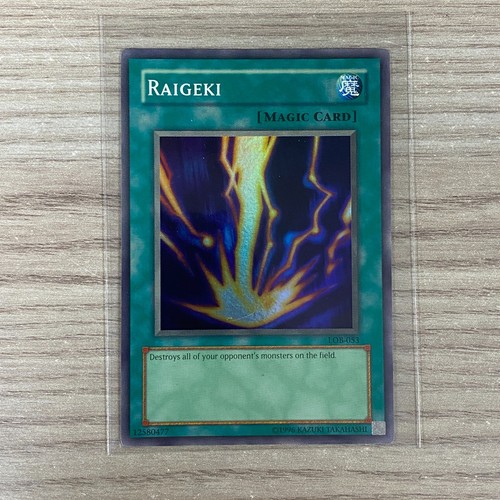 Raigeki trading card - raigeki, yu-gi-oh