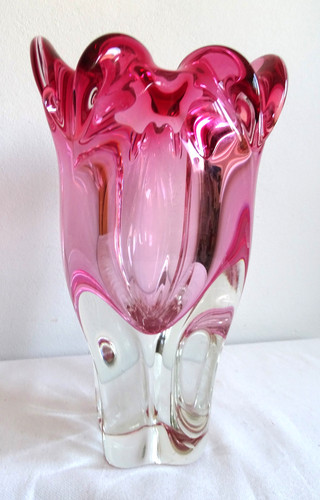 60er jahre chribska glas vase - 60er,