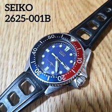 Seiko 2625-001B Pepsi Diver Vintage Uhr Neue Batterie Top Zustand