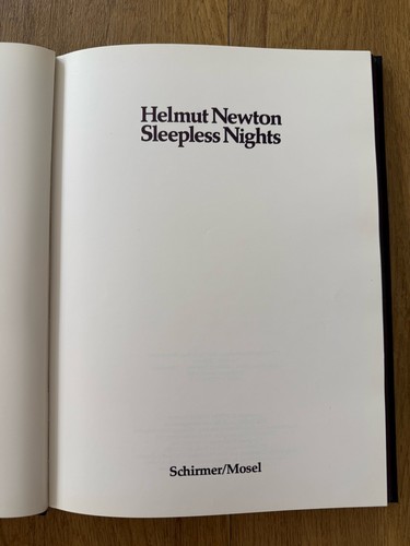 Helmut newton sleepless - helmut,