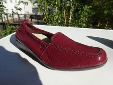 VITAFORM Schuhe Ballerinas Leder Lack Hirschleder Gummirand Germany Gr.38 H Neuw