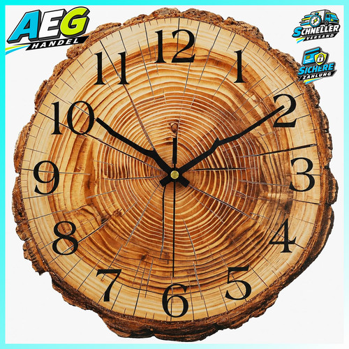 Wanduhr modern holz - wanduhr, ohne