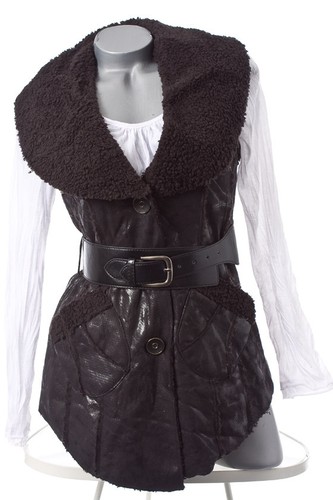 Stylische lammfell leder - stylische,