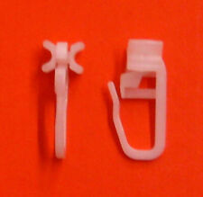 X-Gleiter 6mm Gardinengleiter mit Faltenlegehaken Faltenhalter Faltengleiter