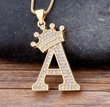 Halskette mit Buchstabe A und