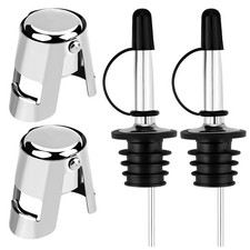 4 Stück Sektverschluss Set, 2