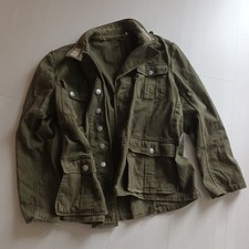 Uniform/Feldbluse Tropen Wehrmacht, Scheunenfund, stark gebraucht 