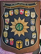 Polizeiwappen Von Gewerkschaft Der Polizei Mit allen Deutschen Bundesländern 