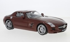 Modellauto Mercedes SLS AMG (C197), metallic-braun,  1:18 Motormax NEU in OVP