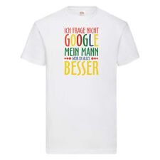 Mann weiß alles besser | Ehe | Google | Partnerschaft T-Shirt Weiß