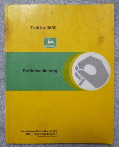 John deere schlepper 3650 - deere,