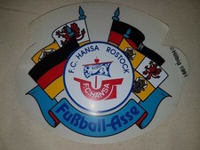 Autoaufkleber F.C. Hansa Rostock Fussball -Asse  NEU!  12cm x 10.5cm