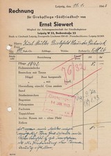 LEIPZIG, Rechnung 1943, Ernst