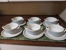 Set Of 6 Arzberg Blue & Green