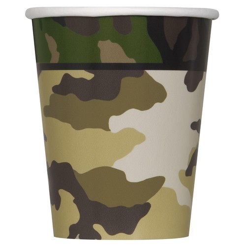 Camouflage party pappbecher - party, 8