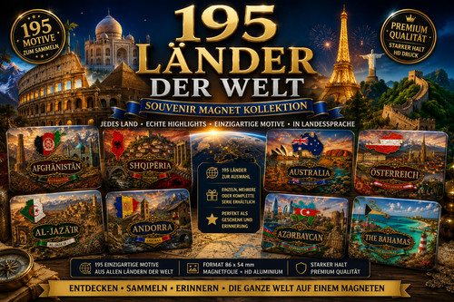 195 länder motive - 195,