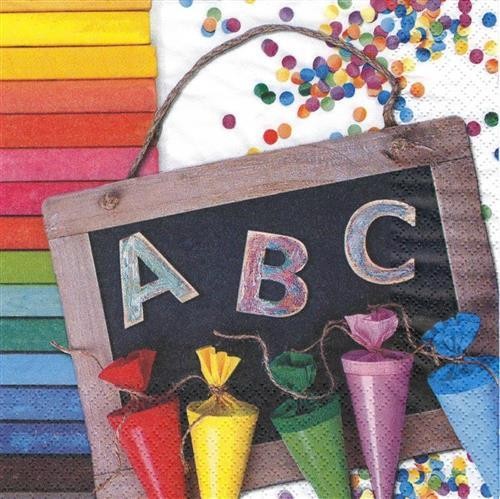 Servietten abc 123 - 20,