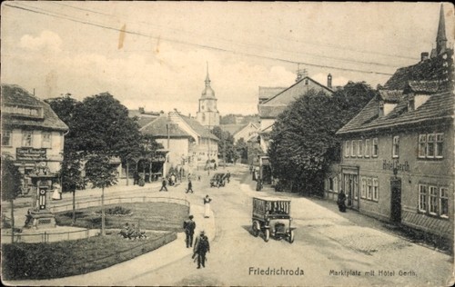 Friedrichroda thüringer - ak,