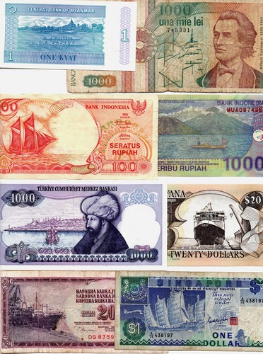Banknoten boote schiffe - 8, "boote