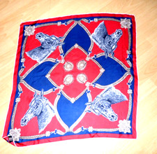 luxuriöses  Seidentuch Pferde