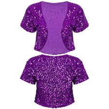 Damen glänzend bolero - de,