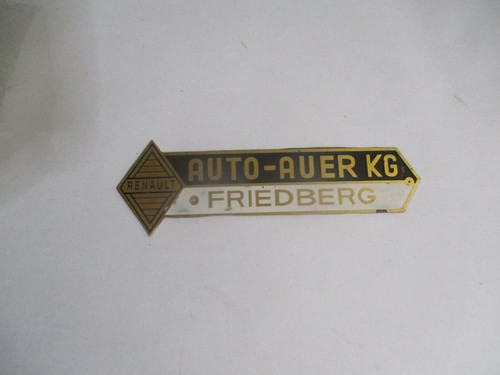 Typenschild schild renault - typenschild,