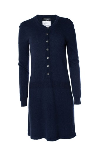Chanel blaues lurexkleid - chanel,,