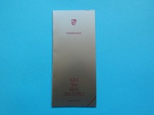 Prospekt / Preisliste - Porsche 924 S / 944, 944 S und 944 Turbo - 08/86