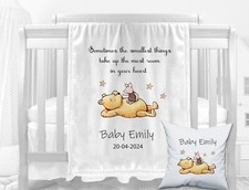 Babydecken pooh bär fleece - babydecken,