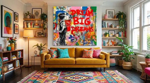 Motiv big dreams banksy - motiv,