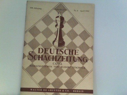 Deutsche schachzeitung caissa - deutsche,