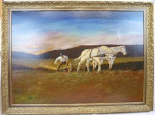 (H694) Ölgemälde "Bauer mit