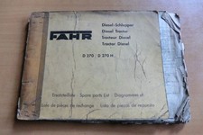 Ersatzteilliste FAHR D 270 D270H Diesel Schlepper ca. 1955 parts list Tracteur