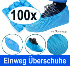 Einweg Überziehschuhe Überzieher Einmalschuhe Gummizug OP Fahrrad Regen Schuhe