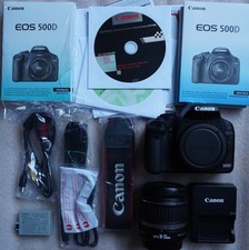 Canon EOS 500D 15.1MP mit EF-S 18-55mm Kit DSLR Foto Kamera wie neu