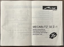 Metz Mecablitz  32 Z-1  - Anleitung von 7.92