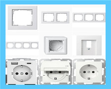 Gira E2 System 55 Abdeckrahmen reinweiß glänzend 021129 021229 021329 021429