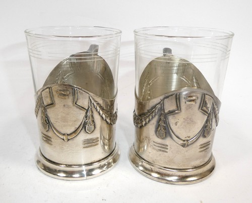 Jugendstil teeglashalter mit - teeglashalter,