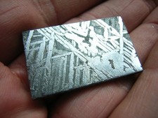 EISEN-NICKEL METEORIT Scheibe aus Atelei, China, beide Seiten angeätzt