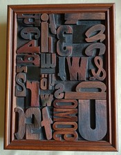 Original-Drucklettern-Collage