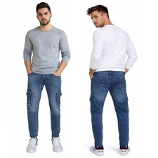 Jeans Herren Denim Hose Cargo