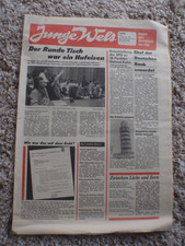1.12.'89 Junge Welt Original.FDJ-Tageszeitung Weltraumflug Walter Janka Ehe-Anz.