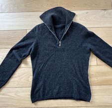 Bogner Pullover, Troyer, Gr. S, Grau, Kaschmir, Klassiker