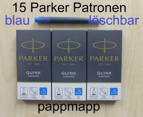 Parker quink tintenpatronen - 15,