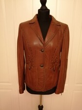 Walter Leder exklusive Lammleder Jacke Western, Leder, seidenweich Gr. 42, NEU