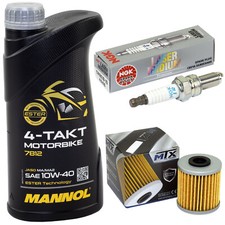 Öl Set 1L für Suzuki RM-Z 250 RJ42A RMZ 2013-2018 Inspektion Ölfilter Zündkerze