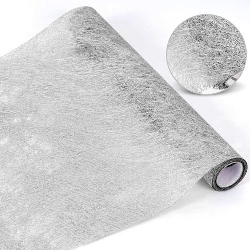 Tischläufer silber glänzend - tischläufer,