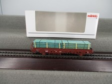 Märklin Spur H0 46975 Güterwagen Rungenwagen der DB mit Ladung in OVP